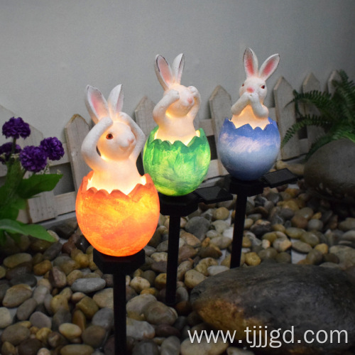 Courtyard Resin Lamp Rabbit Shaped